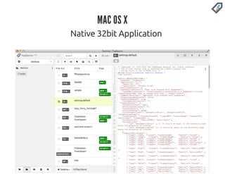 MAC OS X 
Native 32bit Application 
 