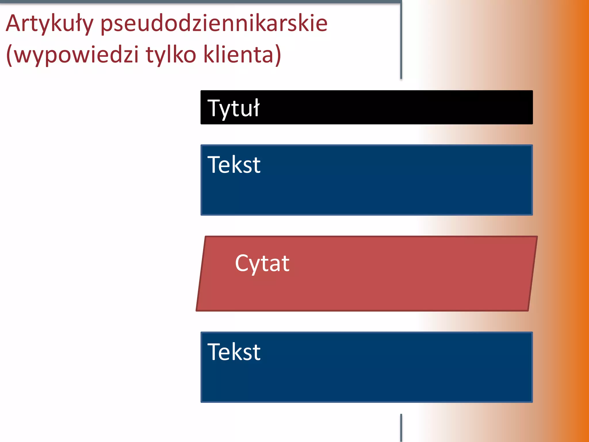 Artykuły pseudodziennikarskie
(wypowiedzi tylko klienta)

                  Tytuł

                  Tekst


                    Cytat


                  Tekst
 
