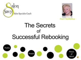 Pam Stellema The Secrets  of Successful Rebooking Profits Peace  of  Mind People 