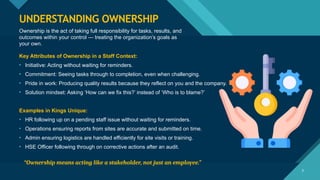 Ownership Mindset Examples Ownership Accountability and Strategic Thinking | PPTX