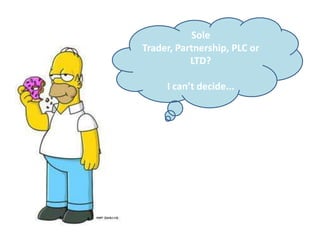Sole Trader, Partnership, PLC or LTD? I can’t decide... 