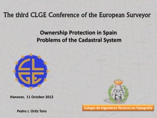 Ownership protection in spain – problems of the cadastral system