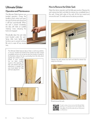 Marvin Window Control Device Marvin Windows and Doors Owners Manual | PDF