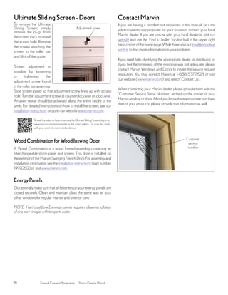 Marvin Window Control Device Marvin Windows and Doors Owners Manual | PDF