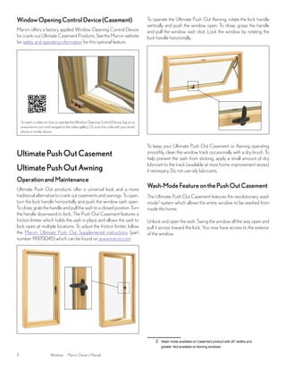 Marvin Windows and Doors Owners Manual | PDF