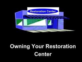 Owning Your Restoration
Center
Your Credit CenterRestoration Center
 