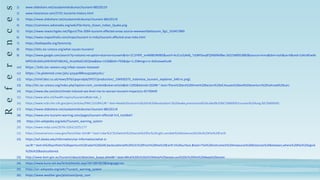 R
e
f
e
r
e
n
c
e
s 1) www.slideshare.net/soubamindrakumar/tsunami-88220119
2) www.livescience.com/3731-tsunamis-history.html
3) https://www.slideshare.net/soubamindrakumar/tsunami-88220119
4) https://commons.wikimedia.org/wiki/File:Harta_Ocean_Indian_Quake.png
5) https://www.researchgate.net/figure/The-2004-tsunami-affected-areas-source-wwwworldatlascom_fig1_310457889
6) https://www.mapsofindia.com/maps/tsunami-in-india/tsunami-affected-area-india.html
7) https://ballotpedia.org/Seismicity
8) https://iotic.ioc-unesco.org/what-causes-tsunami/
9) https://www.google.com/search?q=volcanic+eruption+due+to+tsunami&rlz=1C1FKPE_enIN985IN985&sxsrf=ALiCzsYjAkRj_TzEBPDavjBTjSR6fKkf8w:1652348953883&source=lnms&tbm=isch&sa=X&ved=2ahUKEwikt
MPD19n3AhUJHKYKHZYAB1AQ_AUoAXoECAEQAw&biw=1536&bih=792&dpr=1.25#imgrc=n-XzliUoweKJuM
10) https://iotic.ioc-unesco.org/what-causes-tsunami
11) https://in.pinterest.com/pin/423408802452963161/
12) https://ichef.bbci.co.uk/news/976/cpsprodpb/DFD7/production/_104930375_indonesia_tsunami_explainer_640-nc.png
13) http://itic.ioc-unesco.org/index.php?option=com_content&view=article&id=1205&Itemid=2029#:~:text=There%20are%20three%20factors%20of,houses%20and%20overturn%20railroad%20cars
14) https://www.dw.com/en/climate-induced-sea-level-rise-to-worsen-tsunami-impacts/a-45730449
15) https://www.who.int/health-topics/tsunamis#tab=tab_1
16) https://www.ncbi.nlm.nih.gov/pmc/articles/PMC1310941/#:~:text=New%20concerns%20in%20devastation's%20wake,pneumonia%20called%20%E2%80%9Ctsunami%20lung.%E2%80%9D
17) https://www.slideshare.net/soubamindrakumar/tsunami-88220119
18) https://www.sms-tsunami-warning.com/pages/tsunami-effects#.Yn3_HuhBxEY
19) https://en.wikipedia.org/wiki/Tsunami_warning_system
20) https://www.mdpi.com/2076-3263/10/5/177
21) https://oceanservice.noaa.gov/facts/lidar.html#:~:text=Lidar%2C%20which%20stands%20for%20Light,variable%20distances)%20to%20the%20Earth
22) https://asf.alaska.edu/information/sar-information/what-is-
sar/#:~:text=A%20synthetic%20aperture%20radar%20(SAR,backscattered%20%2C%20from%20the%20Earth's%20surface.&text=The%20instrument%20measures%20distances%20between,where%20the%20signal
%20is%20backscattered.
23) http://www.bom.gov.au/tsunami/about/detection_buoys.shtml#:~:text=What%20is%20a%20deep%2Docean,out%20in%20the%20deep%20ocean
24) https://www.kuna.net.kw/ArticleDetails.aspx?id=1847823&language=en
25) https://en.wikipedia.org/wiki/Tsunami_warning_system
26) https://www.weather.gov/jetstream/prep_com
 