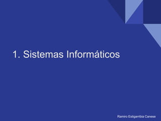 1. Sistemas Informáticos
Ramiro Estigarribia Canese
 