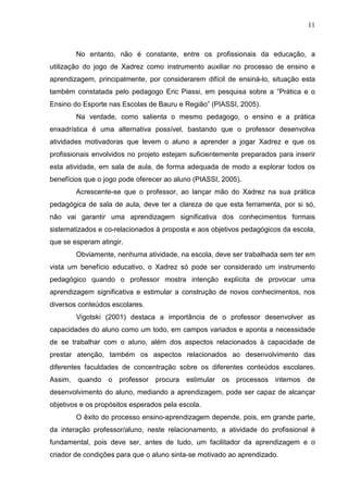PDF) A UTILIZAÇÃO DO XADREZ COMO FERRAMENTA PEDAGÓGICA NA EDUCAÇÃO