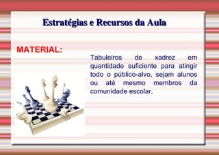 PDF) PROJETO XADREZ NAS ESCOLAS: OFICINAS TEÓRICO-PRÁTICAS PARA A