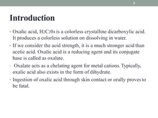 Oxalic acid industrial preparation