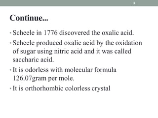 Oxalic acid industrial preparation