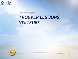 Améliorer  son ROI : les 3 clésCoût du prospect :  assez difficile à négocier car vous êtes dans la compétitionRéférencement naturel, Mots clés payantsMoteurs marchands, Lettre d’infoTaux de transformation :  plus facile à améliorer, le prospect est seul chez vousContenu, contenu, contenu !Apprendre à connaître ce qu’attendent et entendent vos clientsPanier moyen :  moins difficile à améliorer, à nouveau c’est du face à faceUp-Selling, Cross-Selling, Promotions, Remises par palier …