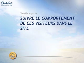 AdWords, quelques techniquesRéférencement naturelMoteurs marchandsFidélisationHors ligneCommunautésCampagnes de mots-clésOptimisez l’efficacité de vos mots-clés2000 affichages à 5% de clics cela fait 100 Clics à 0,20 € soit 20€ de dépensesLe 5% se nomme le CTRPlus le « 5% » monte, mieux Google vous positionne pour moins cher, par exemple 0,15€. Pourquoi ?Clairement si votre CTR pouvait passer à 10% vous obtiendrez 200 visites pour 30€ … et Google gagnerait 30€ pour 2000 affichages !Pratiquez le Ad Splitting « Division publicitaire »Commerce en ligneVotre site de Commerce en ligne pour 35€/mois : OxatisComme pour 5000 marchands votre Commerce en ligne c’est OxatisWording du site – Les pages d’atterrissageDéduisez de l’efficacité des annonces, les termes à employer dans le siteConstruisez des pages d’atterrissageRésultatVous AVEZ vos premières ventes en lignevous SAVEZ sur quoi baser votre référencement naturel