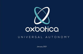 Oxbotica Pitch Deck