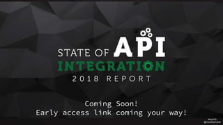 #SoAI18
@CloudElements
Coming Soon!
Early access link coming your way!
 