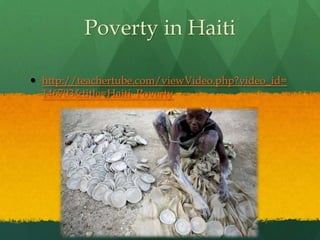 Poverty in Haitihttp://teachertube.com/viewVideo.php?video_id=146703&title=Haiti_Poverty