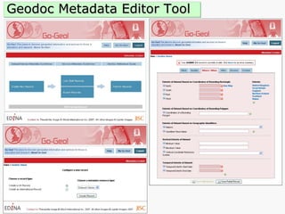 Geodoc Metadata Editor Tool 