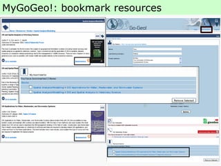 MyGoGeo!: bookmark resources 