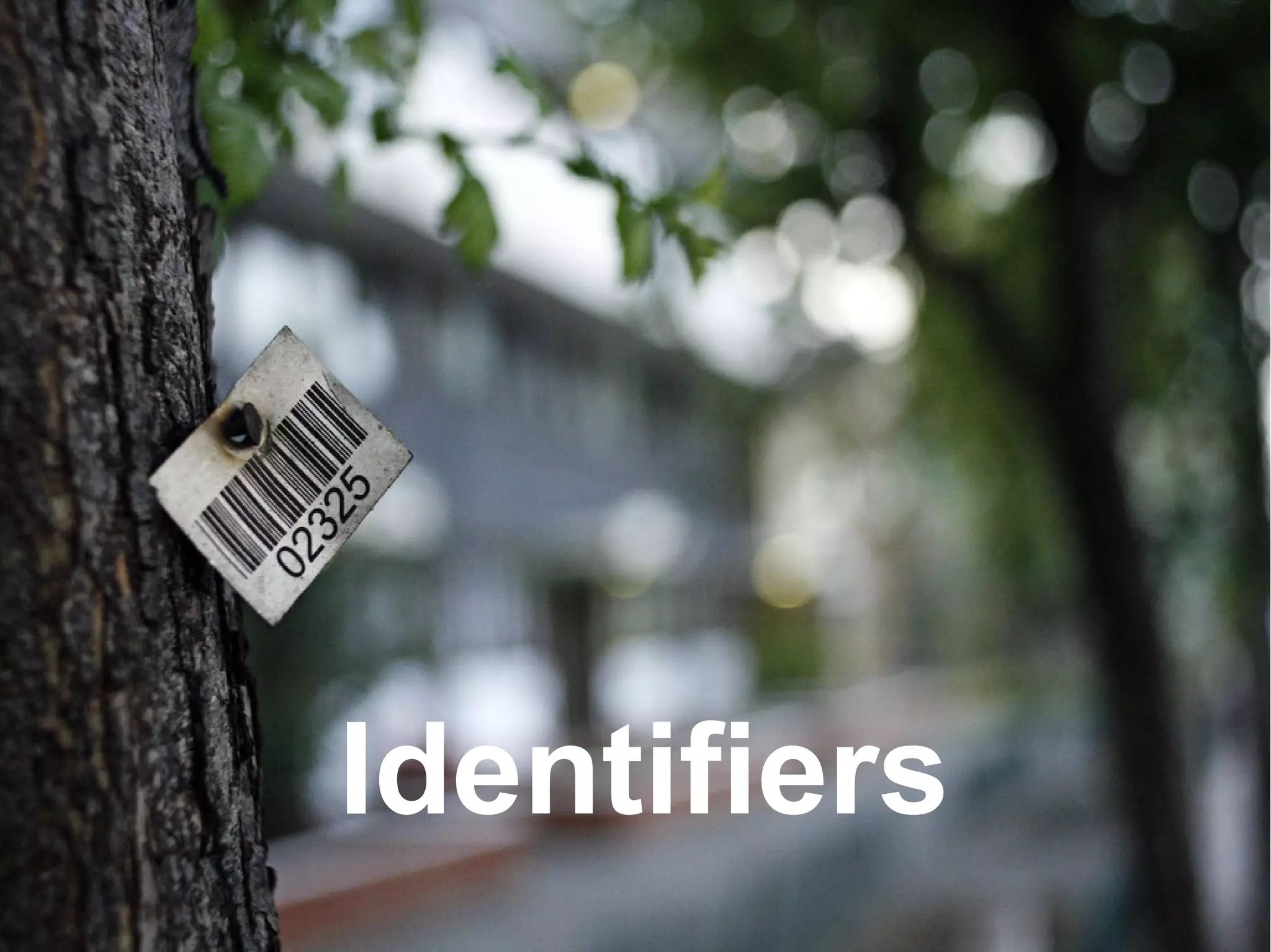 Identifiers
