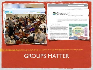 GROUPS MATTER
 