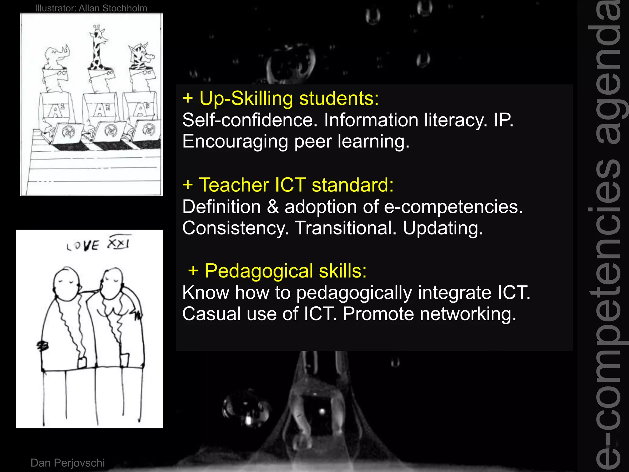 Strategies to promote the development of e-competencies