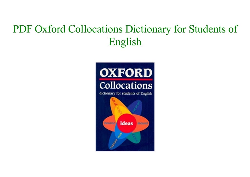 [EBooks] Oxford Collocations Dictionary for Students of English NEW 2018