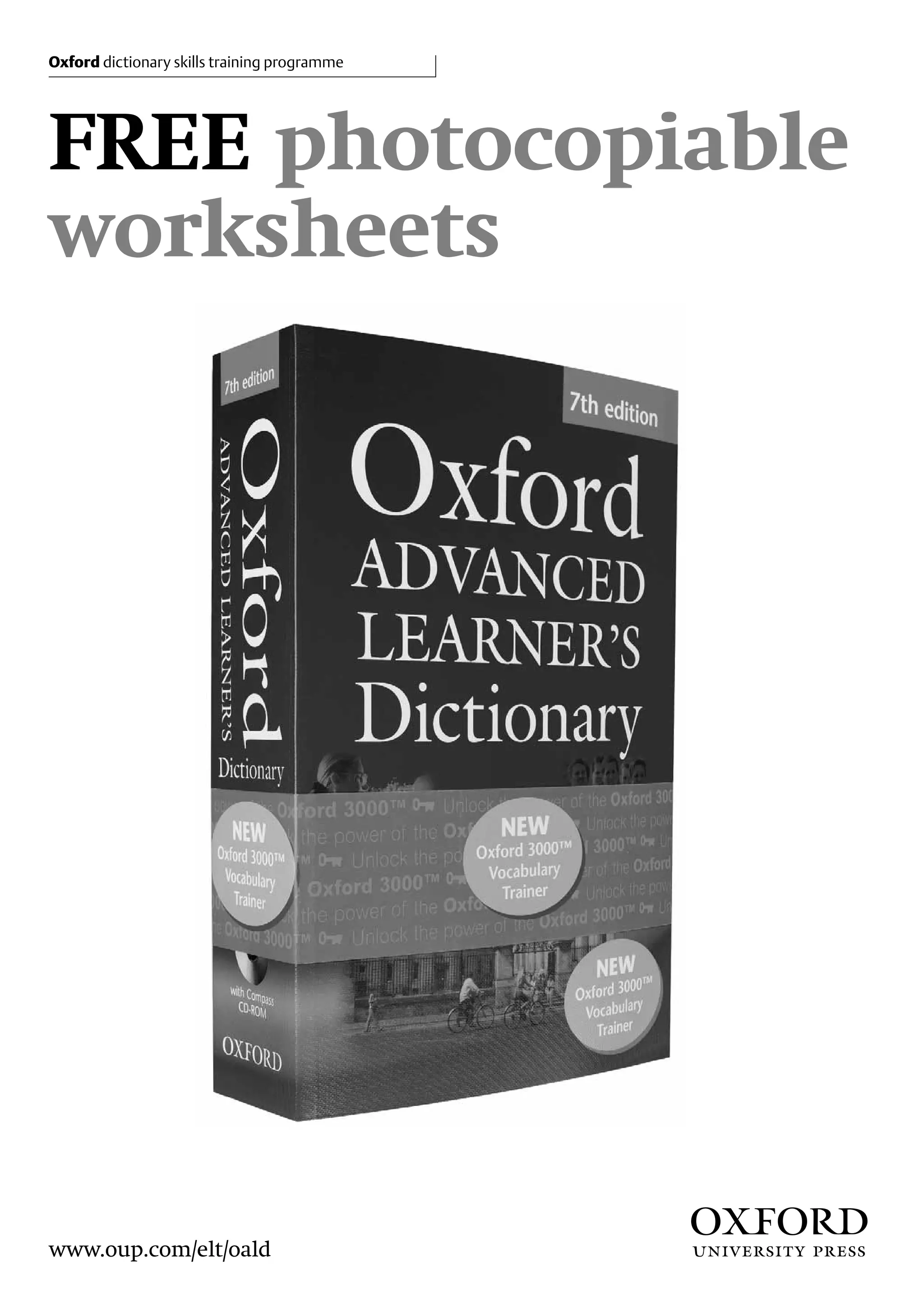Oxford dictionary PDF