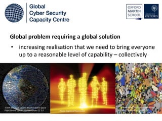 Global problem requiring a global solution
• increasing realisation that we need to bring everyone
up to a reasonable level of capability – collectively
“Earth Waves at Cassini-NASA Goddard Space
Flight Centre” (flickr), licensed under CC 2.0 Photo: bigstock/hasenonkel
“ Puzzle time” by Sherri Lynn Wood
(flickr), licensed under CC 2.0
 
