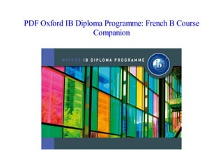 Français B - Course Companion Answers - 2nd Ed - Trumper & Israel