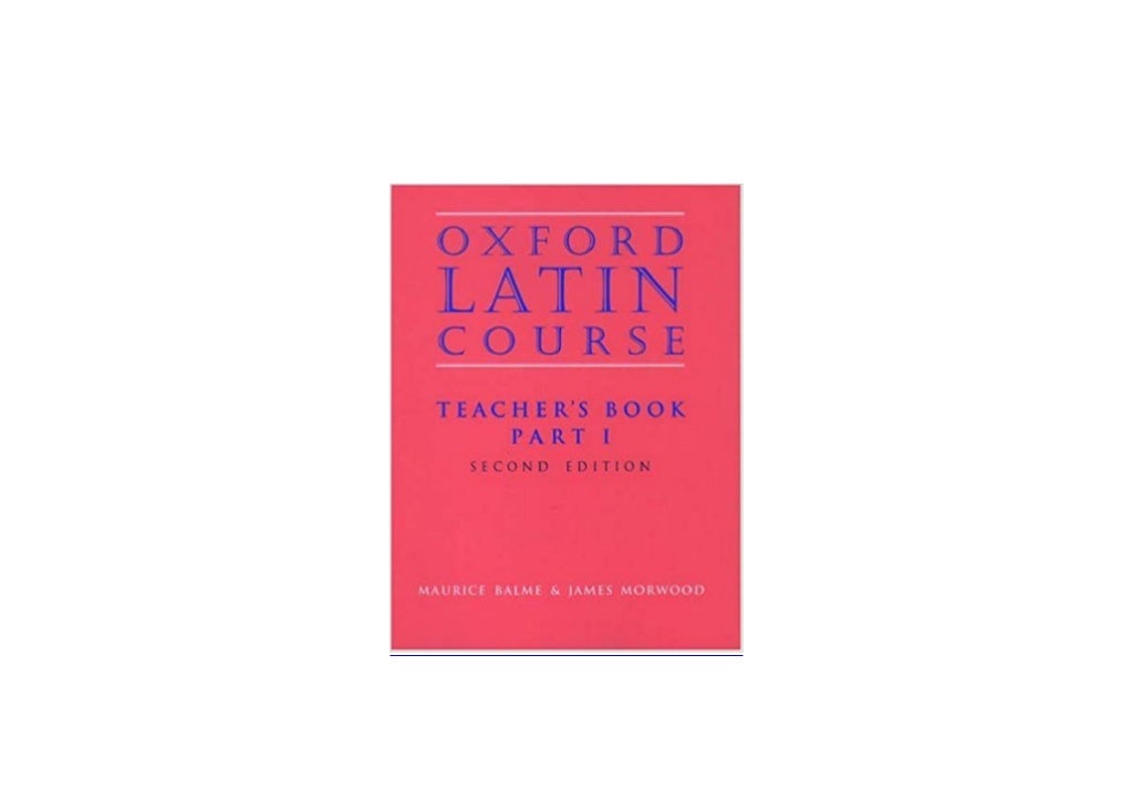~[EPUB_FREE] LIBRARY~ Oxford Latin Course Teachers Book Part 1 'Full_Pages'
