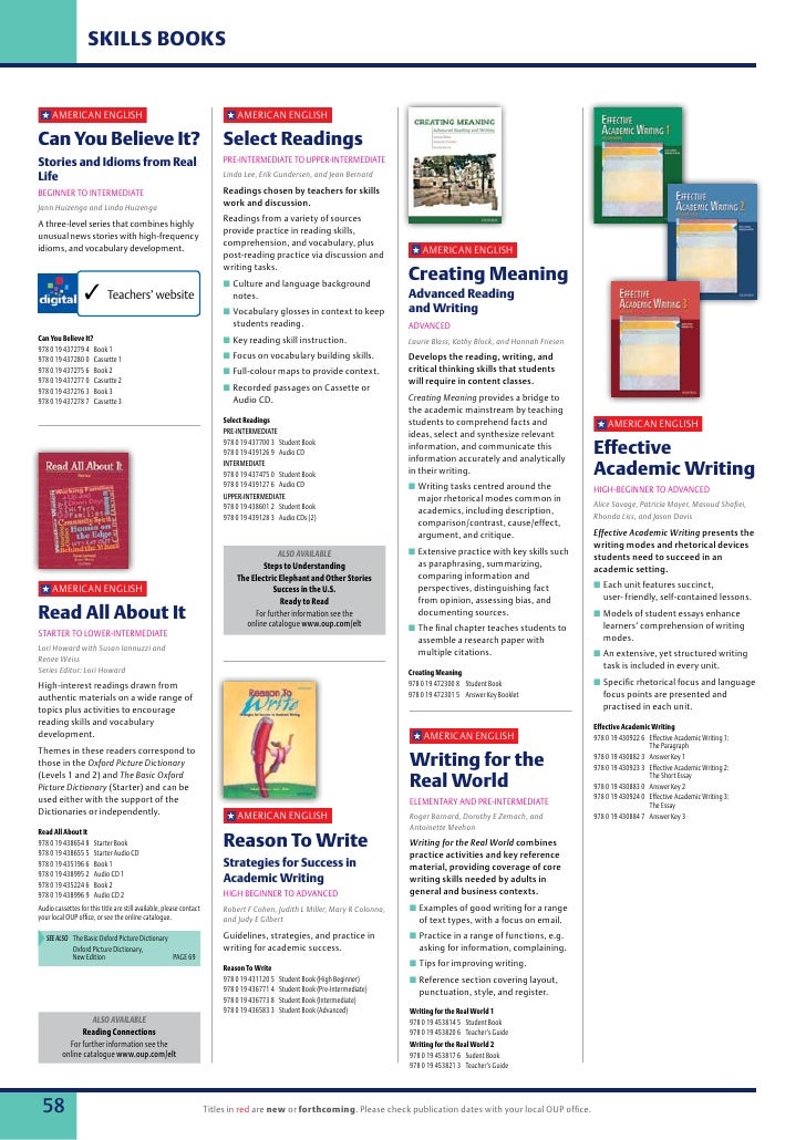 Oxford Press, Graded Readers In American English