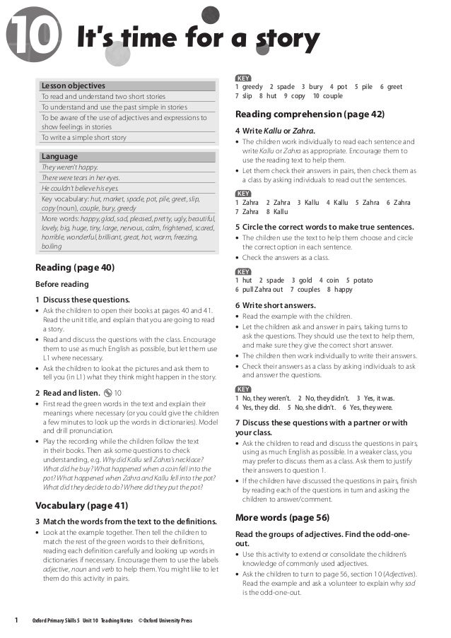 Oxford Primary Skills 5 Key Oxford Primary Skills 5 Key