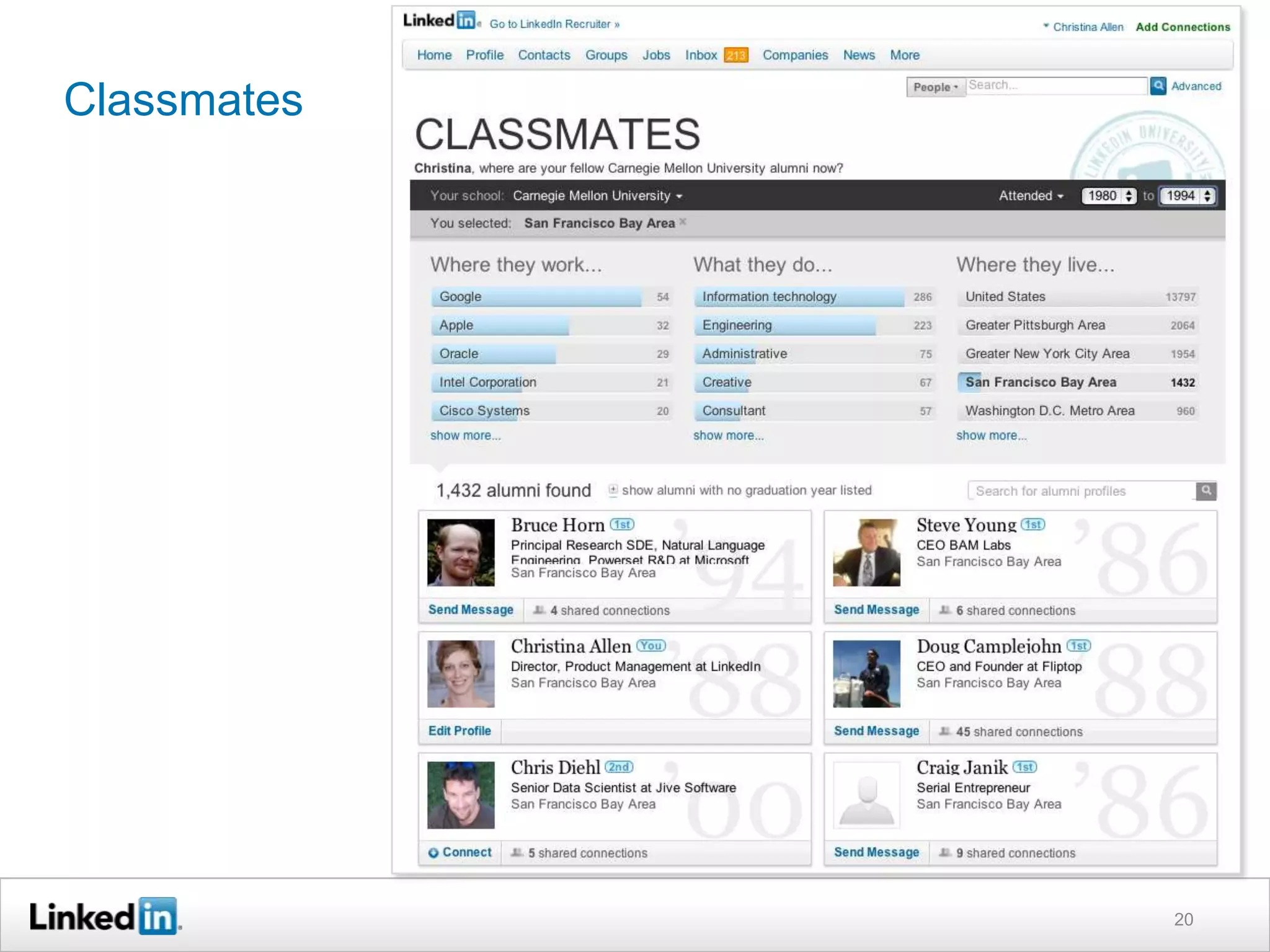 Classmates




             20
 