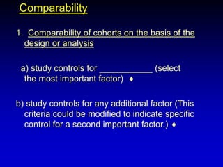 Comparality Study NOS | PPT