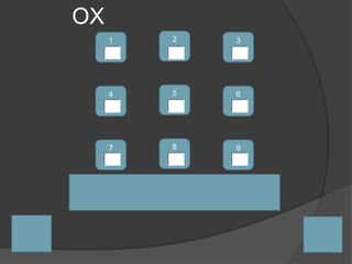 OX
1 2 3
4 5 6
7 8 9