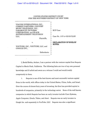 Case 1:07-cv-02103-LLS Document 194 Filed 03/18/10 Page 1 of 41
 