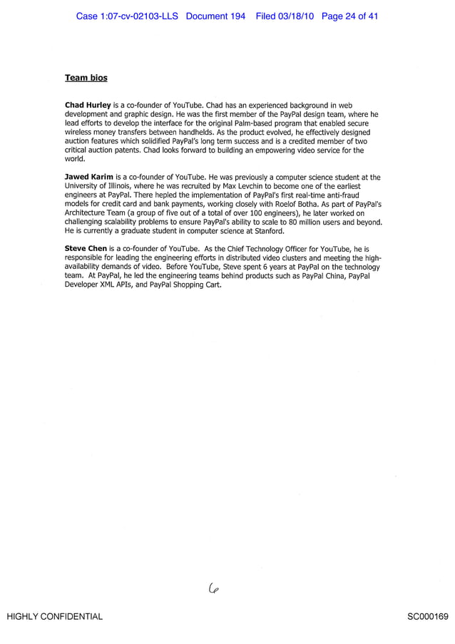 Sequoia's Investment Memo on YouTube by Roelof Botha