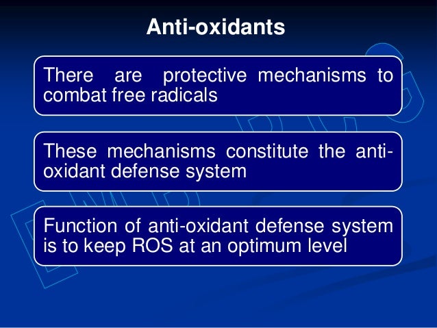 Oxidants And Antioxidants