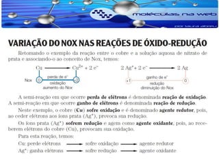 Oxidação e redução