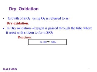 Thermal Oxidation in Silicon IC Fabrication: Principles, Processes and ...