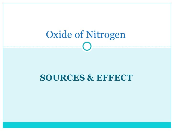 Oxide of nitrogen