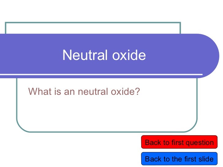 Oxides