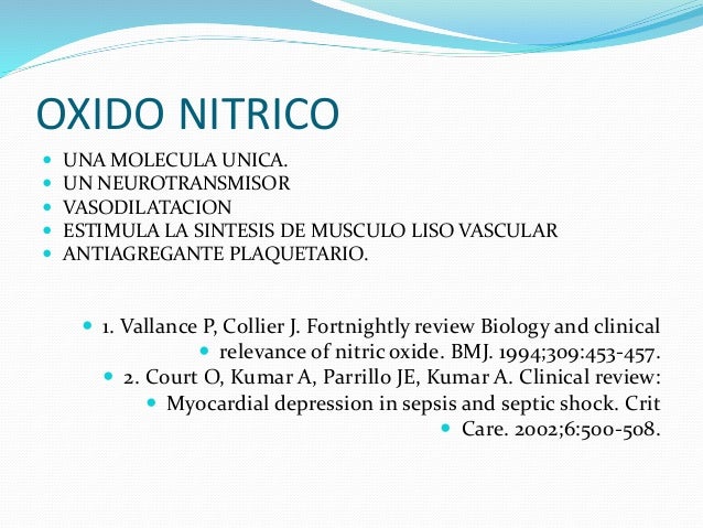 Oxido nitrico Oxido nitrico