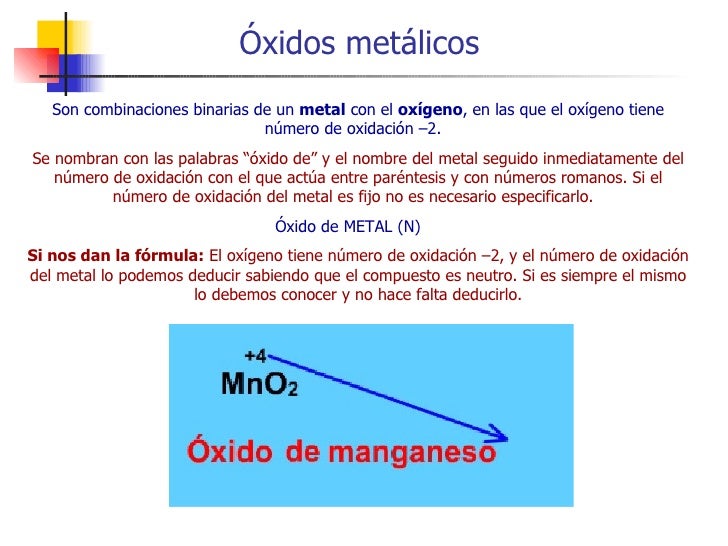 Oxidos MetáLicos