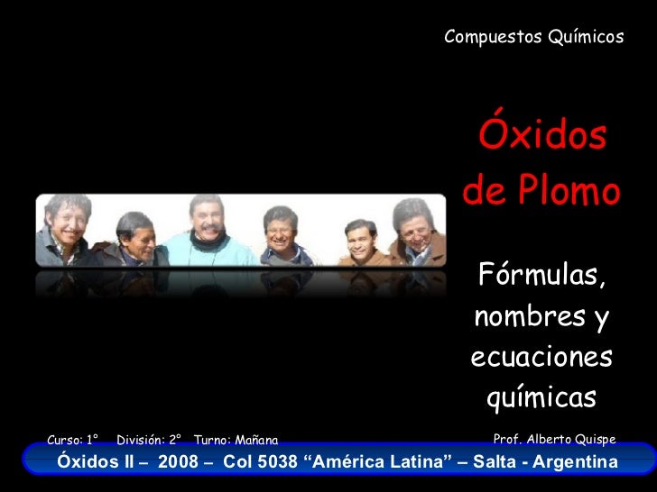 Oxidos de Plomo