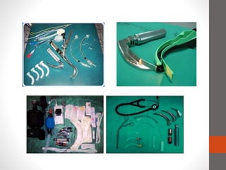 Oxigenación, intubación y traqueotomía.