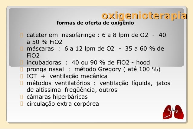 Oxigenoterapia Oxigenoterapia