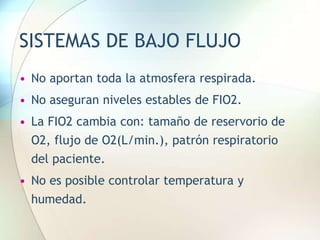 Fio2 Flujo Oxigenoterapia y dispositivos de oxigenación | PPTX