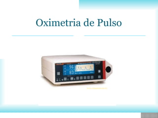 Oximetria de Pulso
www.vanguarda.net.br
 